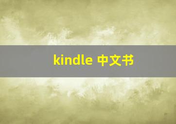 kindle 中文书